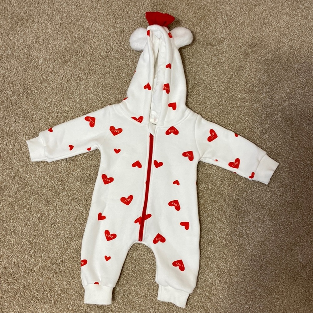 Newborn Heart onesie